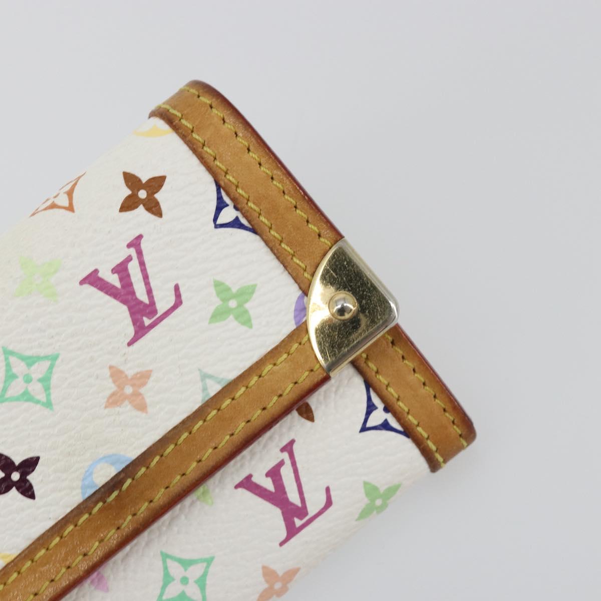 LOUIS VUITTON Multicolor Porte Monnaie Pla Coin Purse M92657 LV Auth 191959