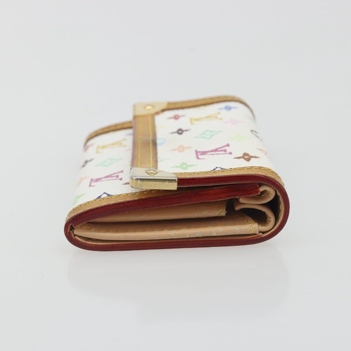 LOUIS VUITTON Multicolor Porte Monnaie Pla Coin Purse M92657 LV Auth 191959