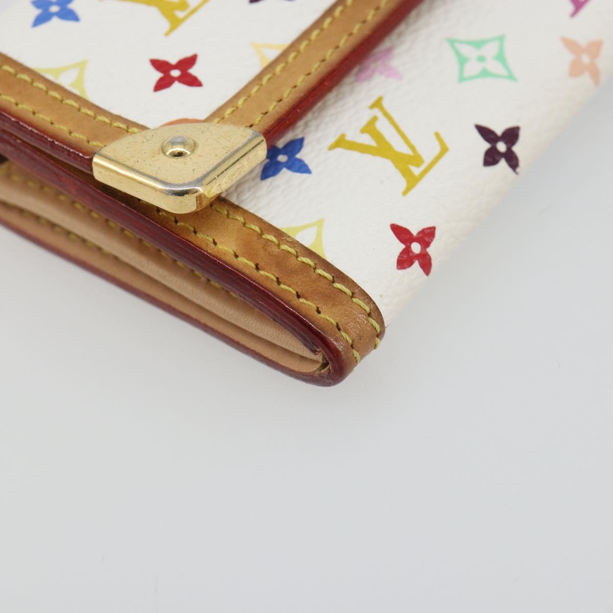 LOUIS VUITTON Multicolor Porte Monnaie Pla Coin Purse M92657 LV Auth 191959