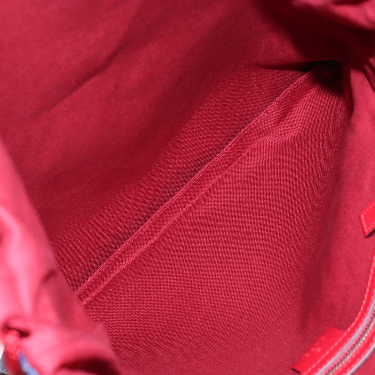 GUCCI Backpack Coated Canvas Red 473872 Auth 191969V