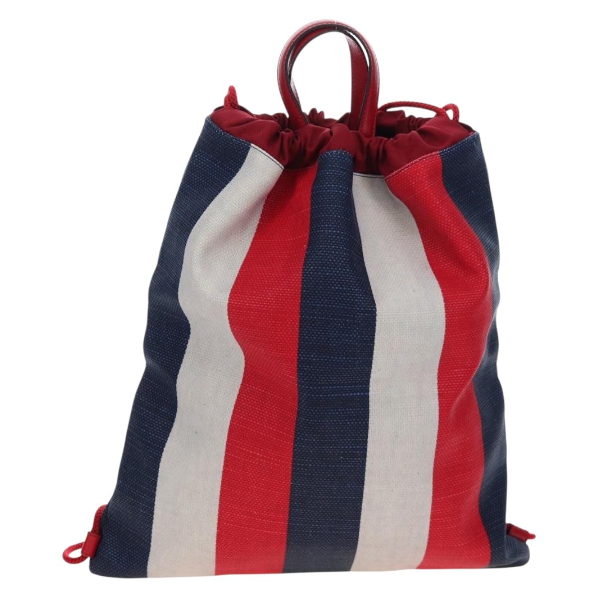 GUCCI Backpack Coated Canvas Red 473872 Auth 191969V