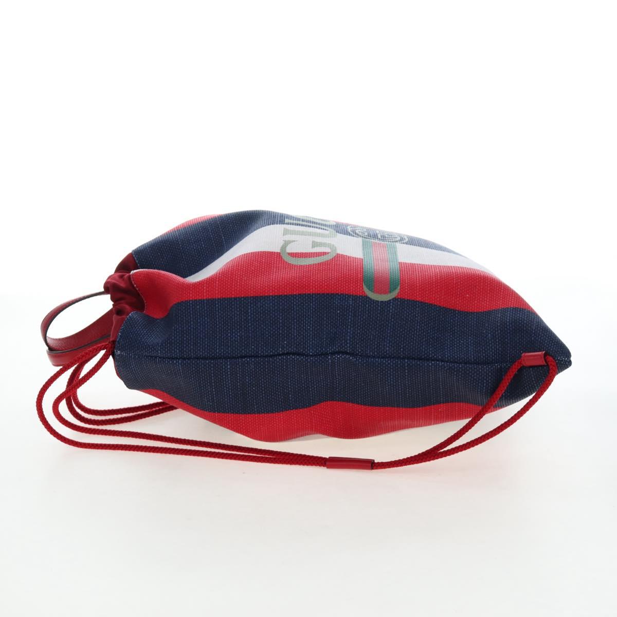 GUCCI Backpack Coated Canvas Red 473872 Auth 191969V