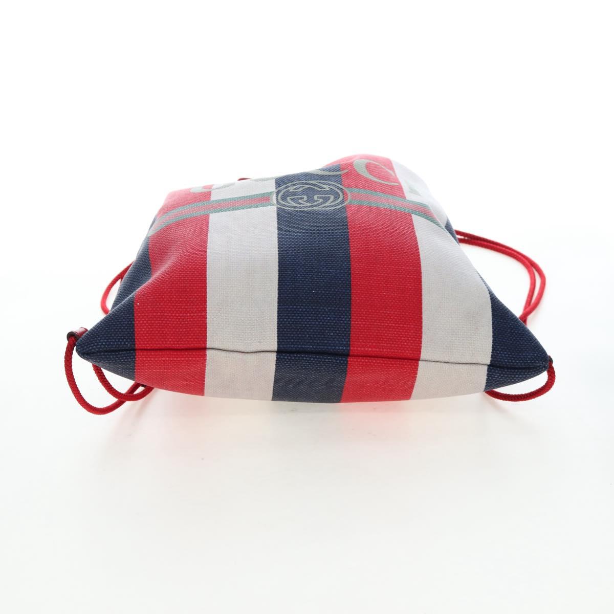 GUCCI Backpack Coated Canvas Red 473872 Auth 191969V