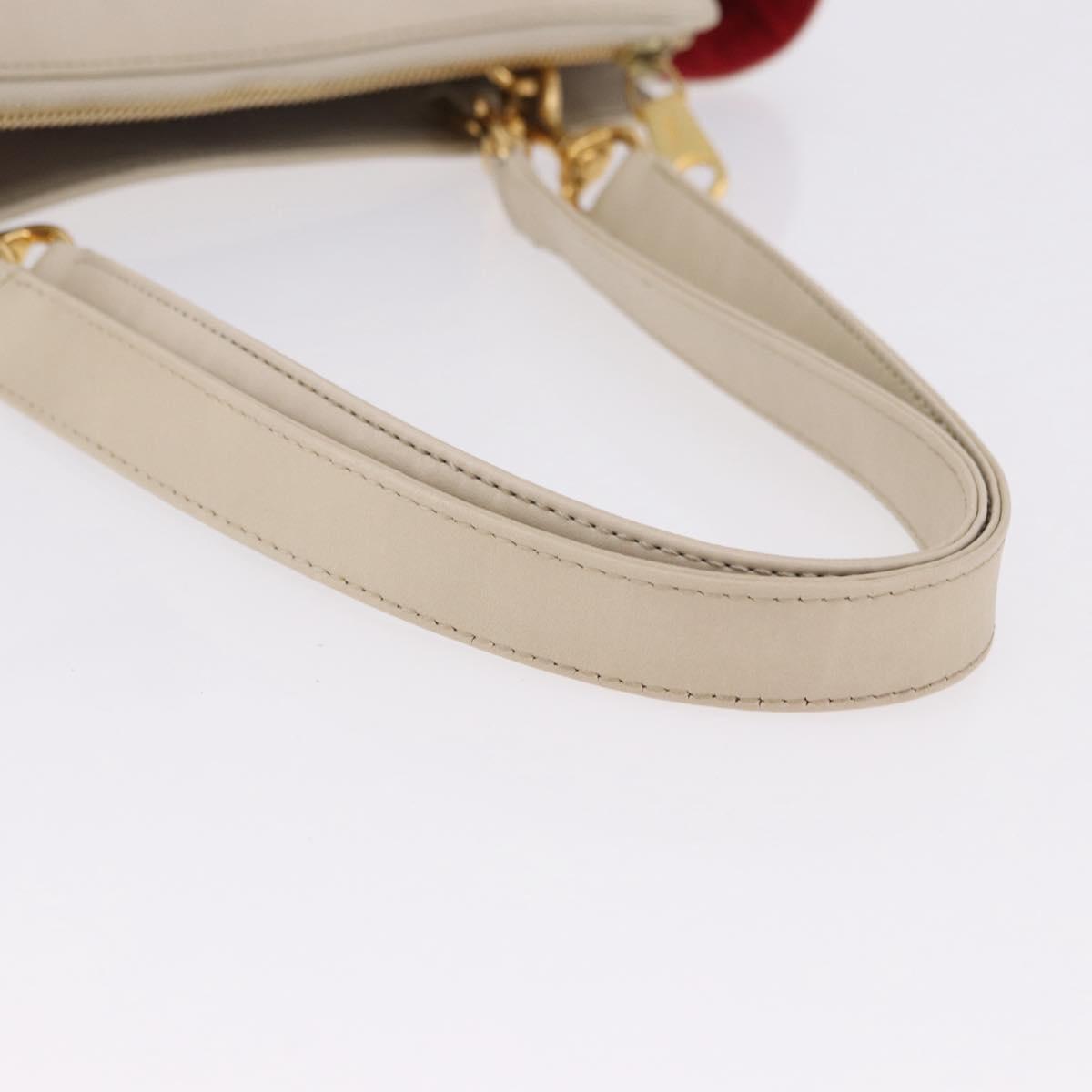 Chloe Eden Tote Bag Leather Ivory Gold Auth 191972A
