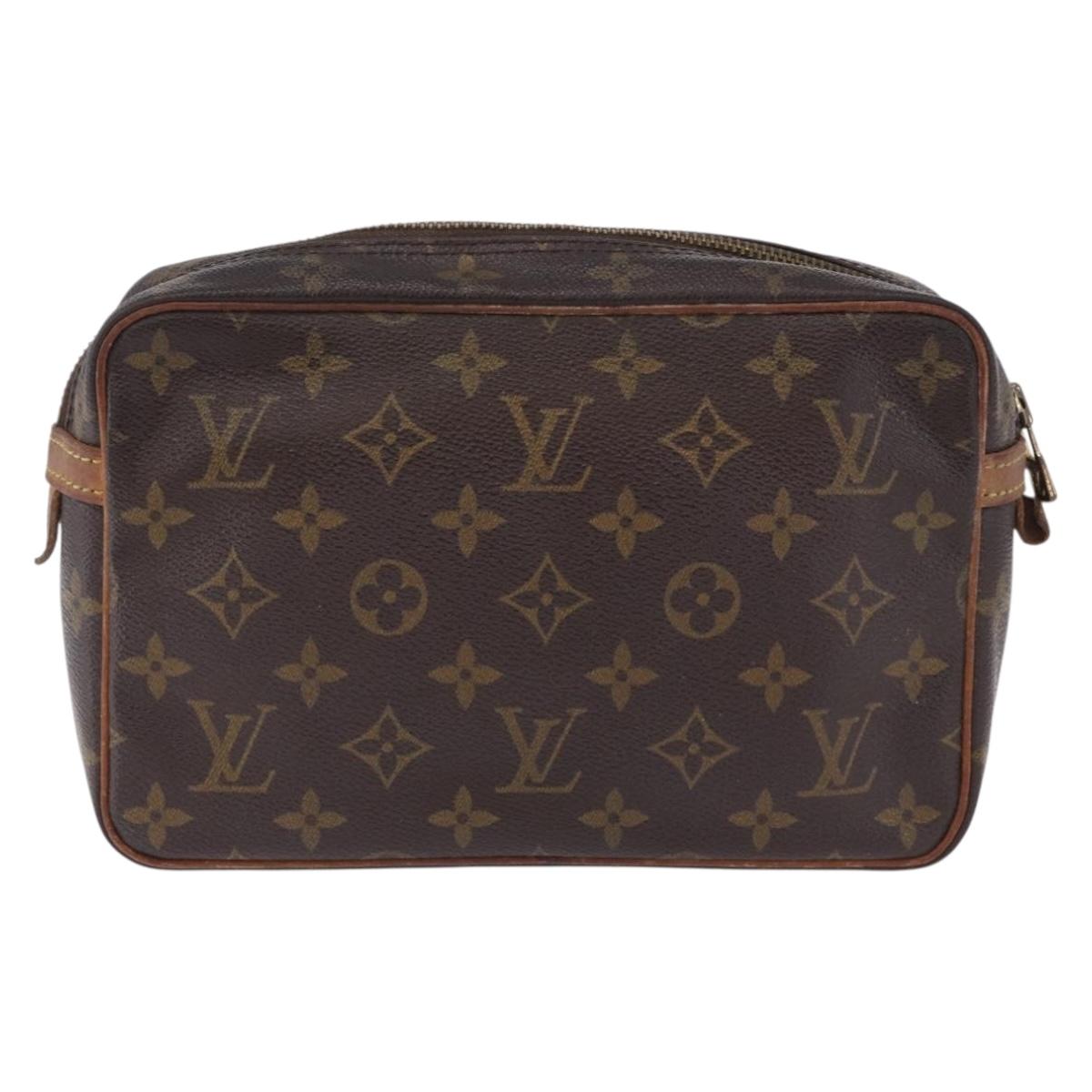 LOUIS VUITTON Monogram Compiegne 23 Clutch Bag M51847 LV Auth 191975
