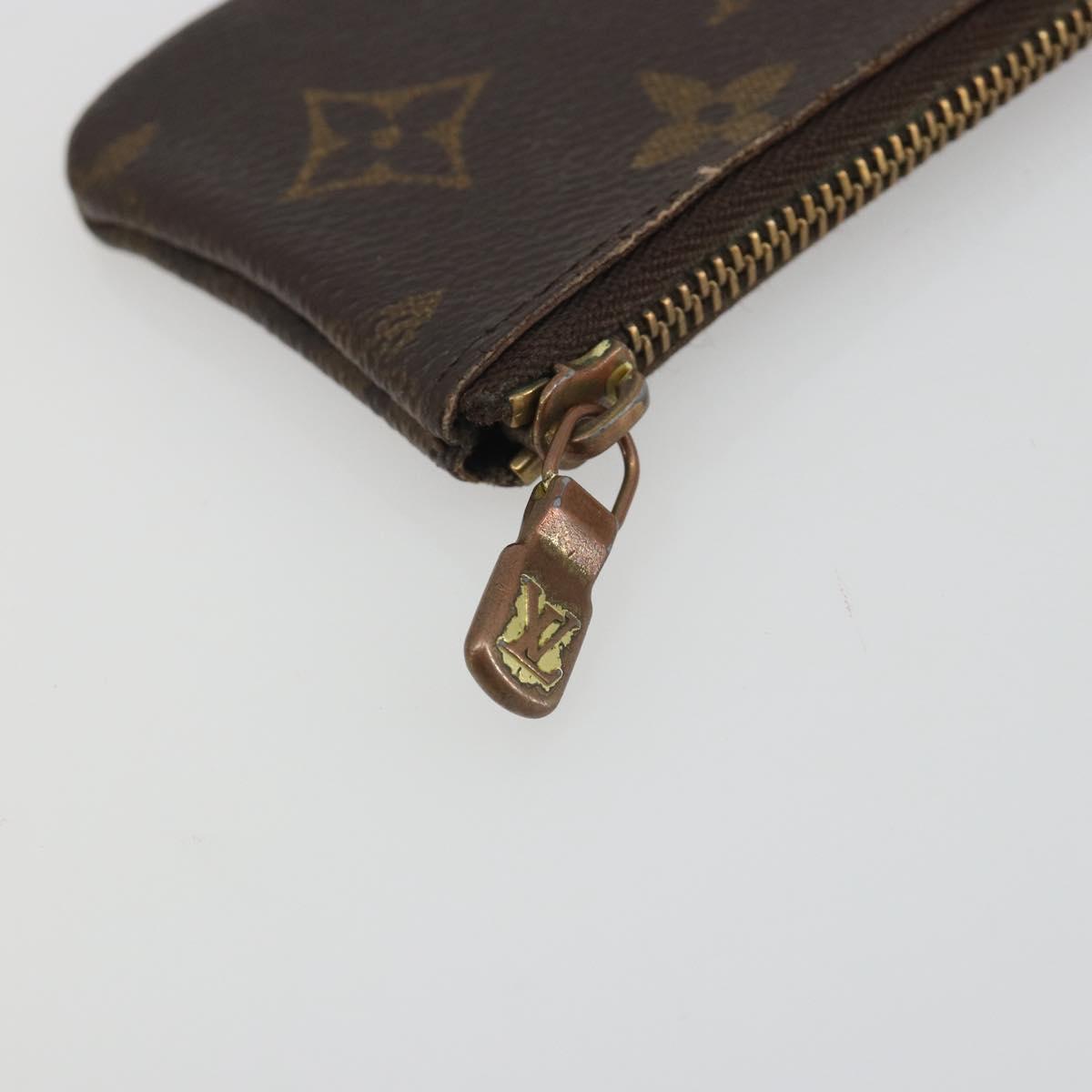 LOUIS VUITTON Monogram Pochette Cles Coin Purse M62650 LV Auth 191978