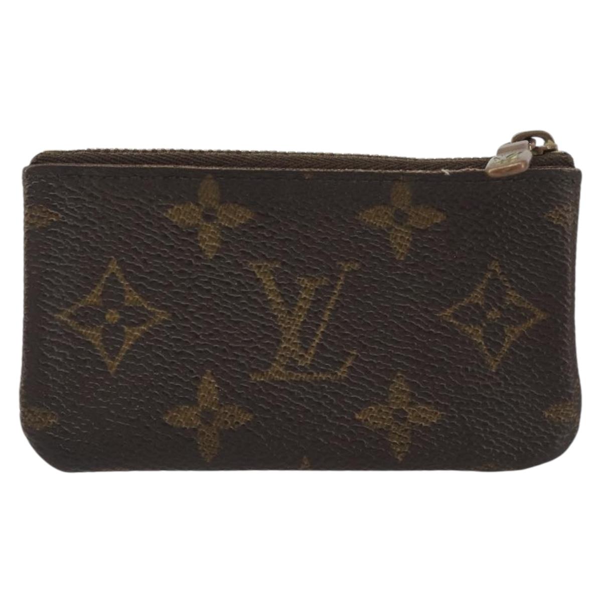 LOUIS VUITTON Monogram Pochette Cles Coin Purse M62650 LV Auth 191978
