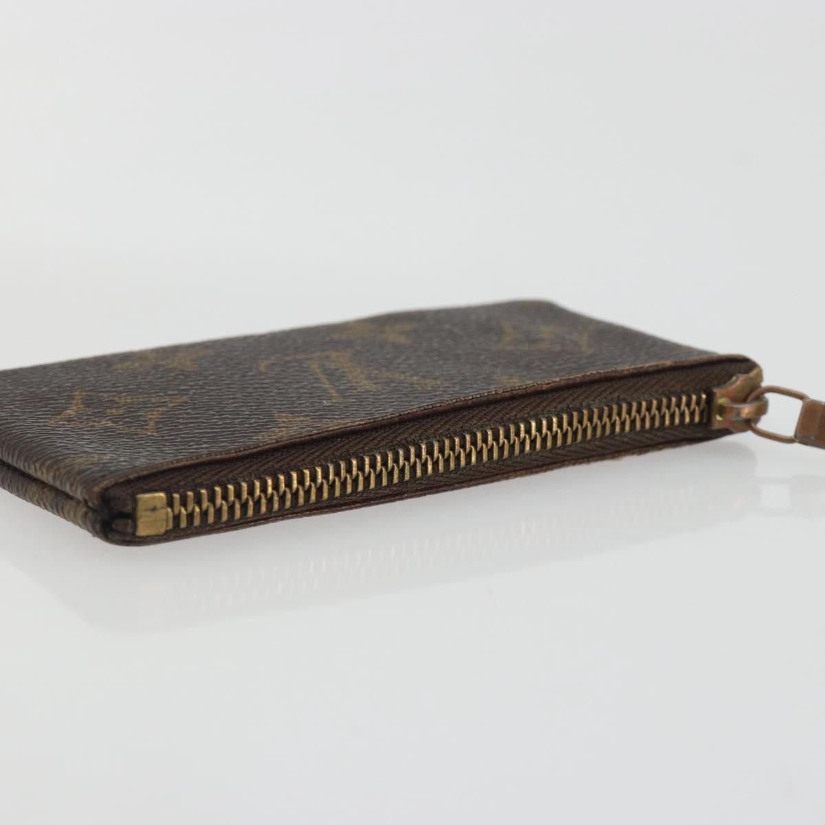 LOUIS VUITTON Monogram Pochette Cles Coin Purse M62650 LV Auth 191978