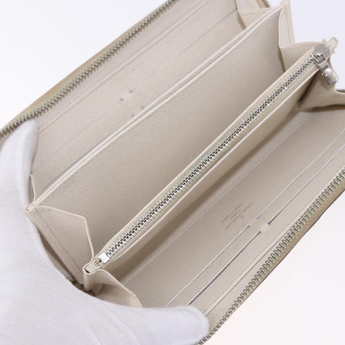 LOUIS VUITTON Epi Zippy Wallet Long Wallet White M6007J LV Auth 191982