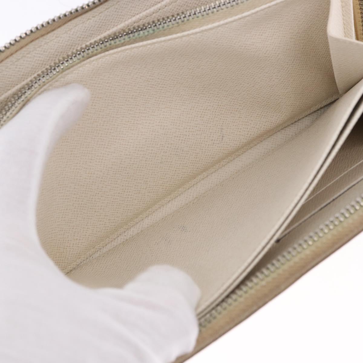 LOUIS VUITTON Epi Zippy Wallet Long Wallet White M6007J LV Auth 191982