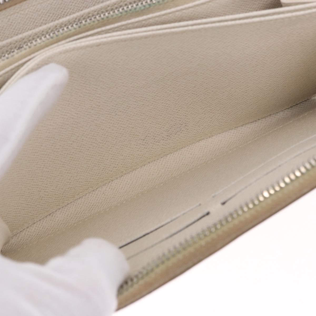 LOUIS VUITTON Epi Zippy Wallet Long Wallet White M6007J LV Auth 191982