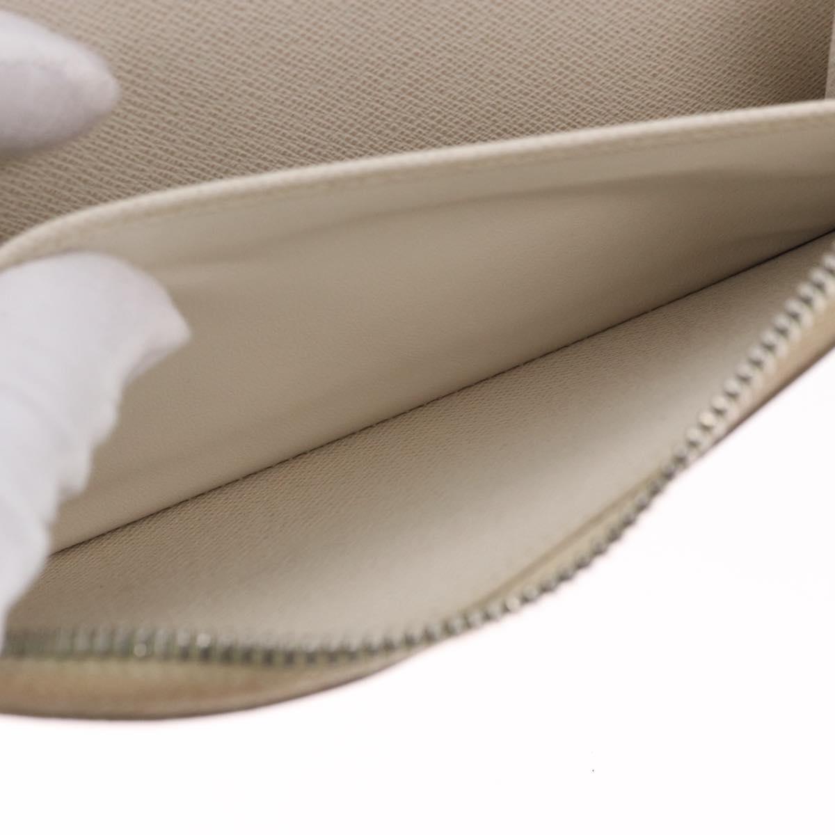 LOUIS VUITTON Epi Zippy Wallet Long Wallet White M6007J LV Auth 191982