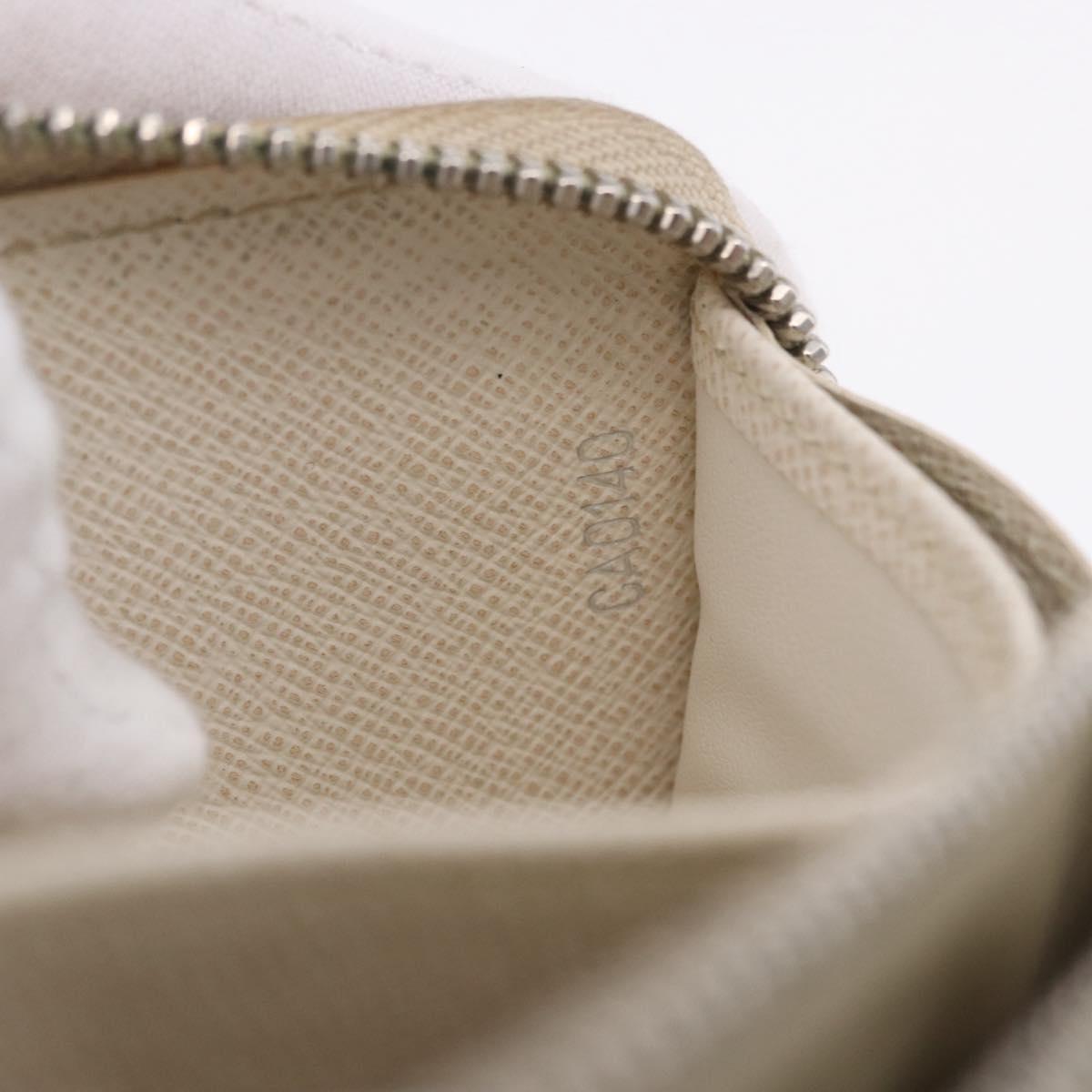 LOUIS VUITTON Epi Zippy Wallet Long Wallet White M6007J LV Auth 191982