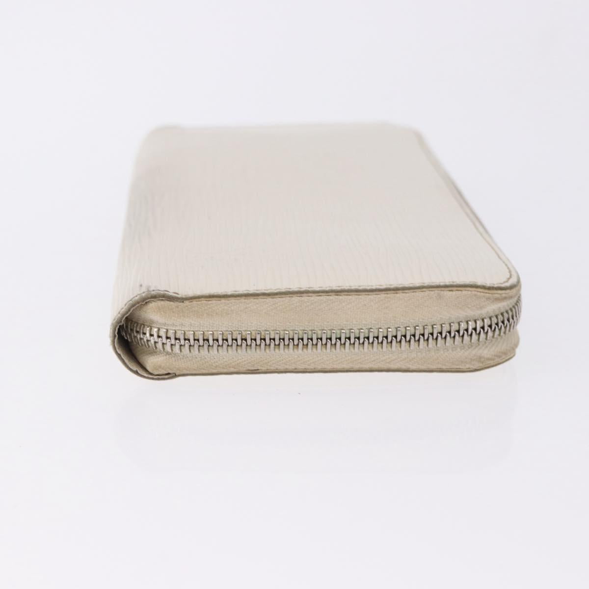 LOUIS VUITTON Epi Zippy Wallet Long Wallet White M6007J LV Auth 191982