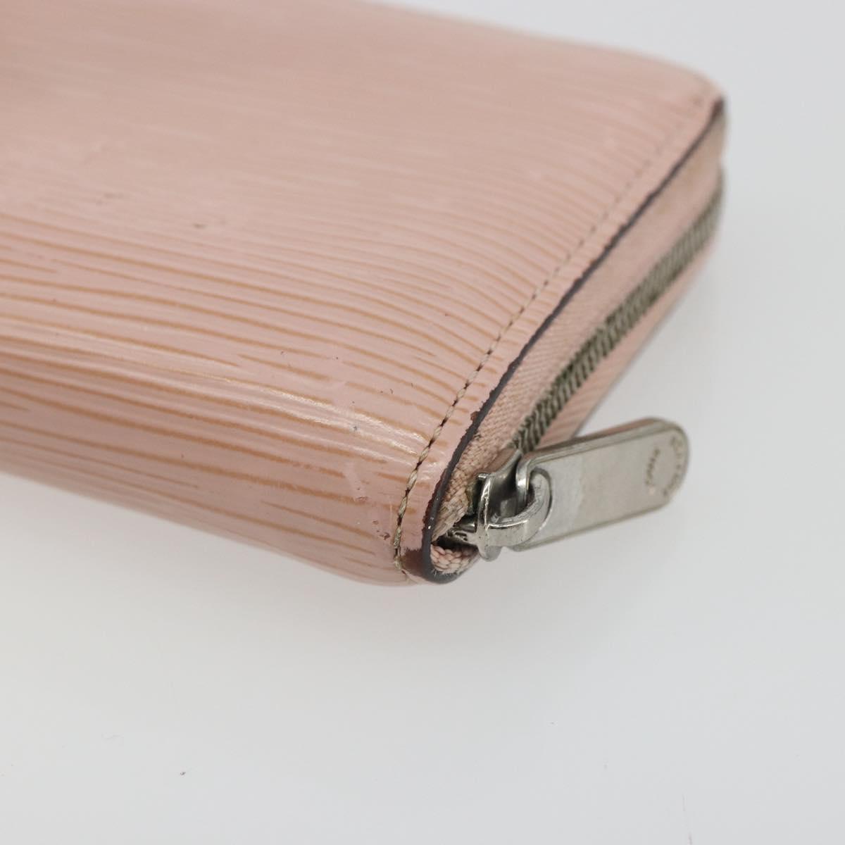 LOUIS VUITTON Epi Zippy Coin Purse Pink Rose ballerina M61206 LV Auth 191987