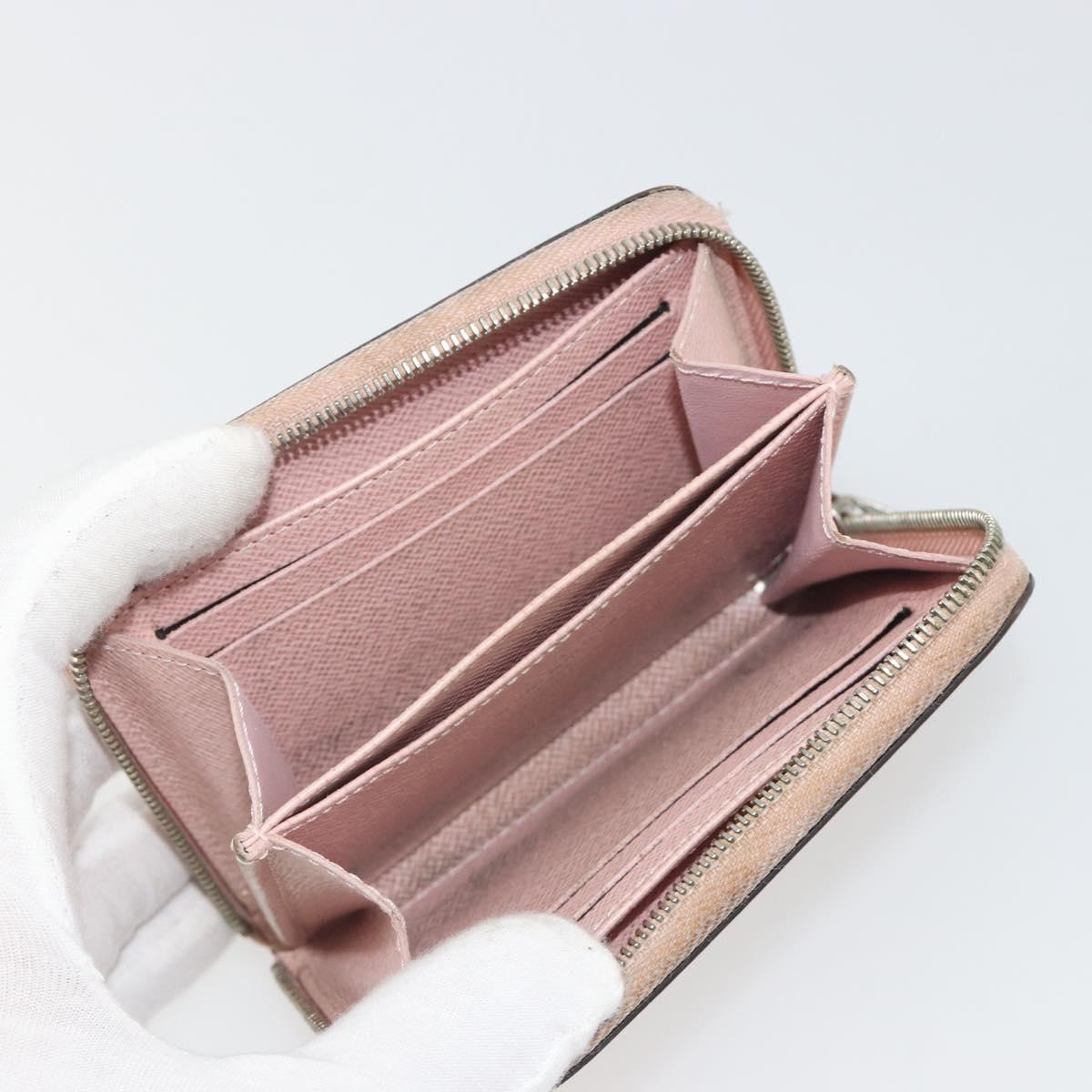 LOUIS VUITTON Epi Zippy Coin Purse Pink Rose ballerina M61206 LV Auth 191987