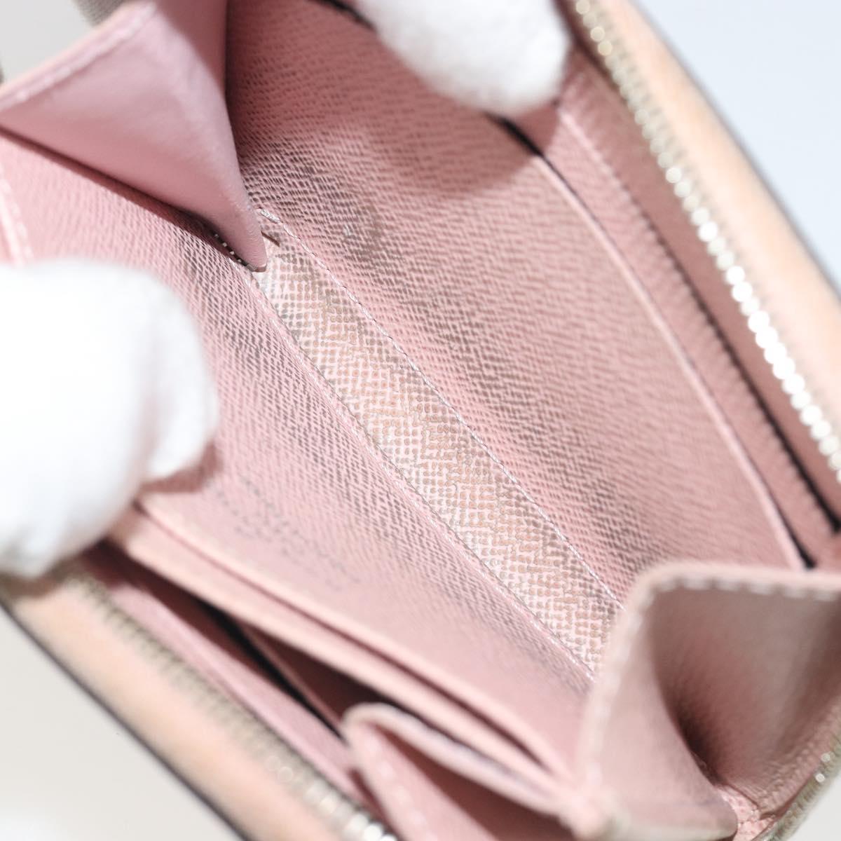 LOUIS VUITTON Epi Zippy Coin Purse Pink Rose ballerina M61206 LV Auth 191987