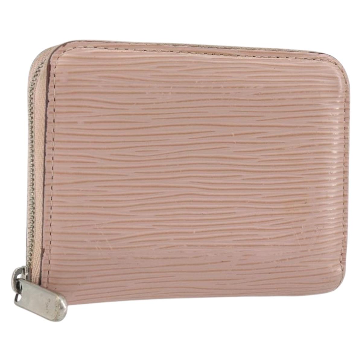 LOUIS VUITTON Epi Zippy Coin Purse Pink Rose ballerina M61206 LV Auth 191987