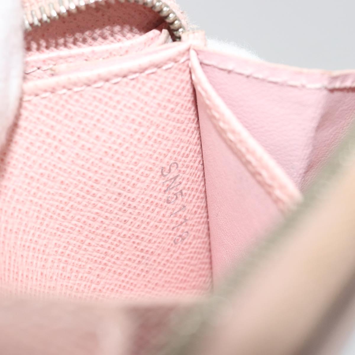 LOUIS VUITTON Epi Zippy Coin Purse Pink Rose ballerina M61206 LV Auth 191987