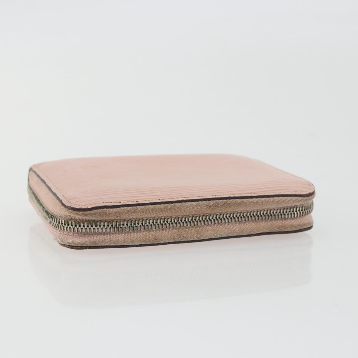 LOUIS VUITTON Epi Zippy Coin Purse Pink Rose ballerina M61206 LV Auth 191987