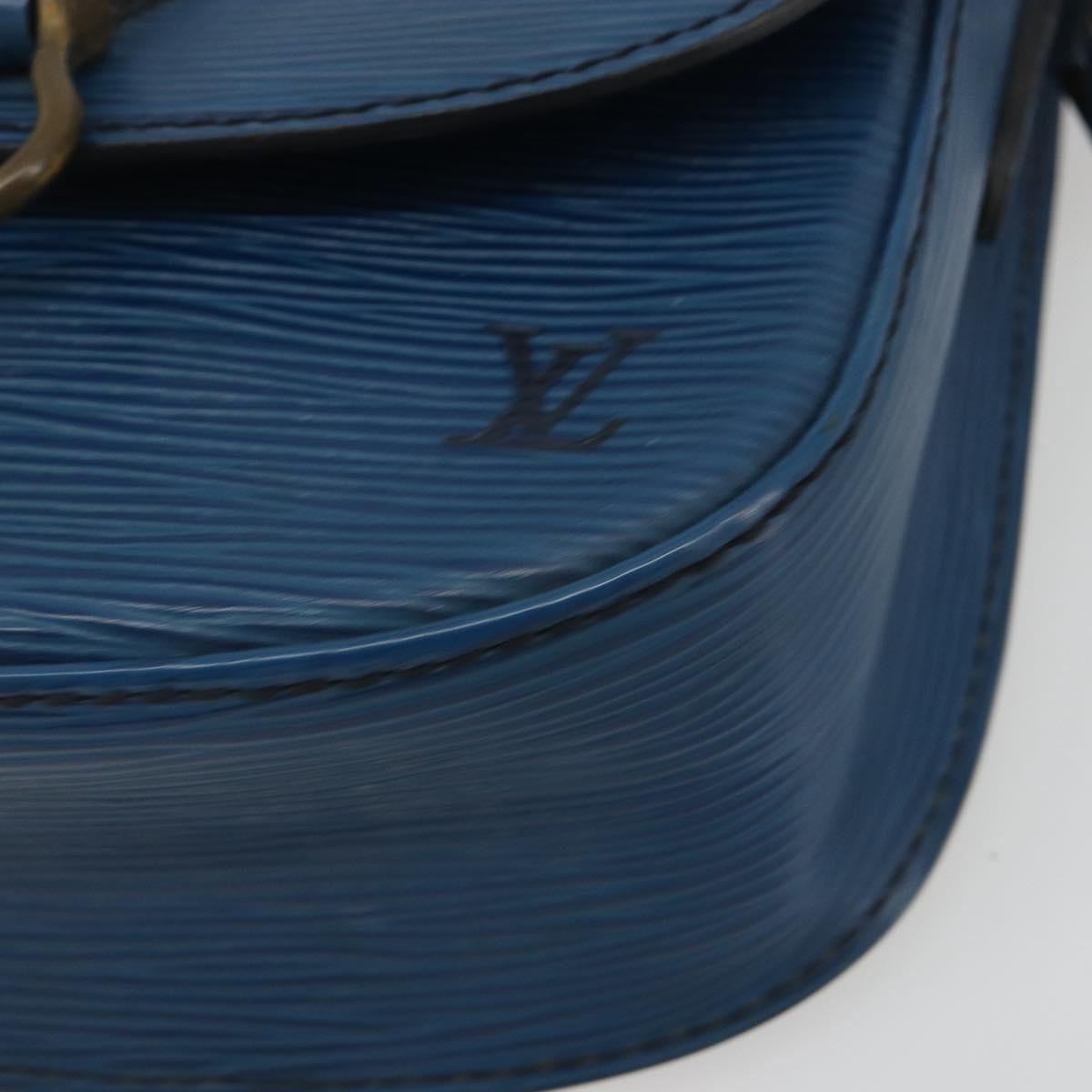 LOUIS VUITTON Epi Saint Cloud PM Shoulder Bag Blue M52195 LV Auth 191988