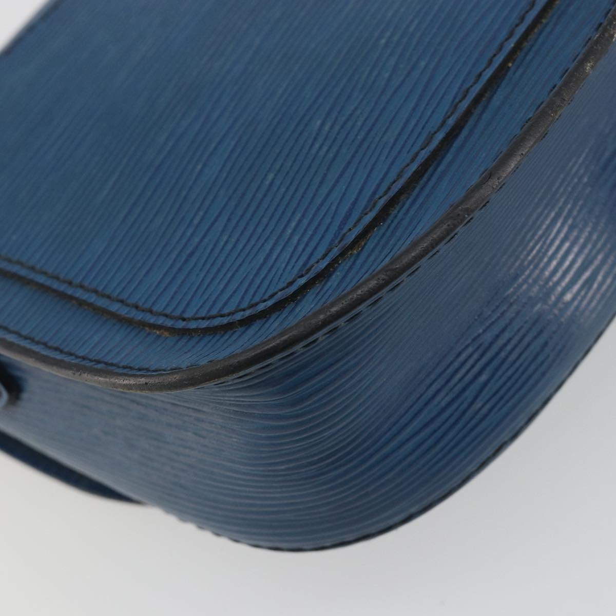 LOUIS VUITTON Epi Saint Cloud PM Shoulder Bag Blue M52195 LV Auth 191988