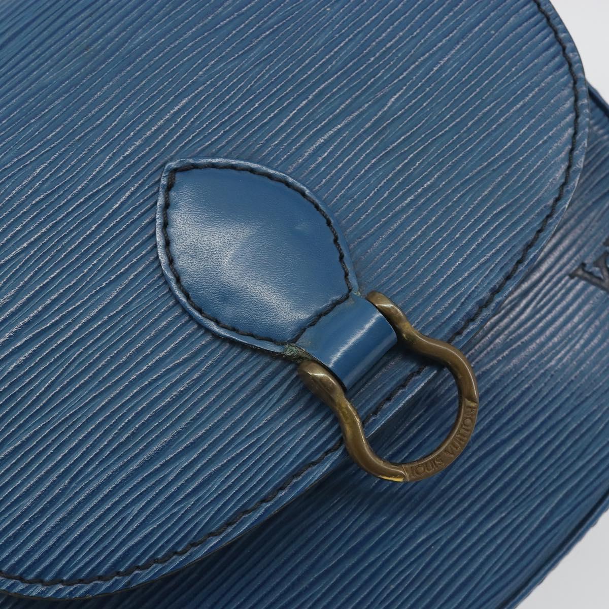 LOUIS VUITTON Epi Saint Cloud PM Shoulder Bag Blue M52195 LV Auth 191988