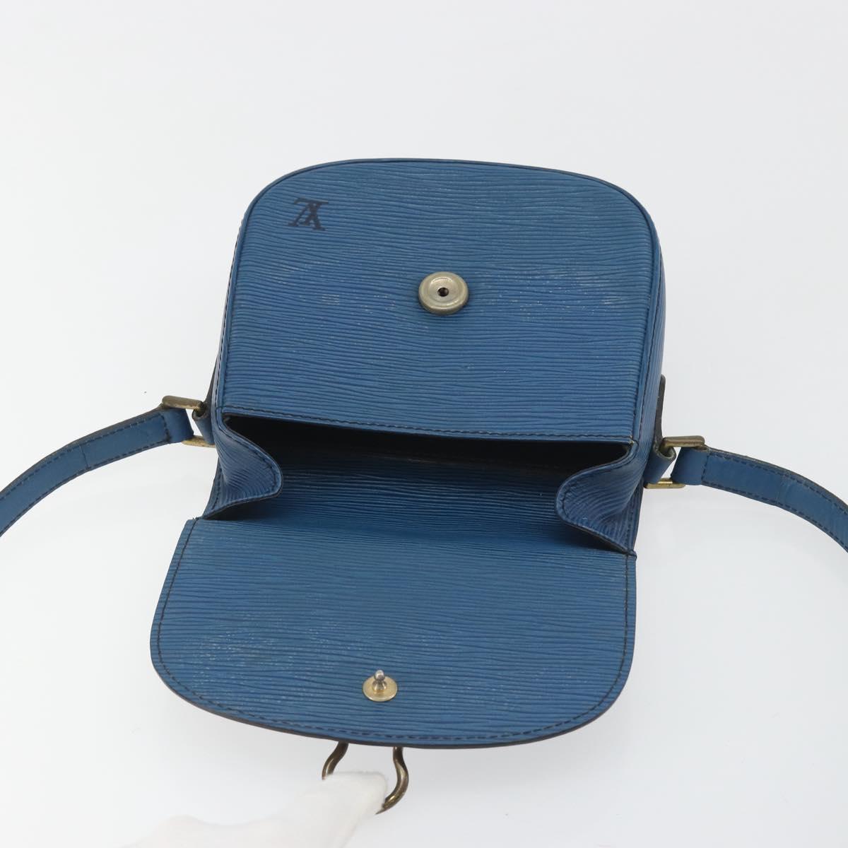 LOUIS VUITTON Epi Saint Cloud PM Shoulder Bag Blue M52195 LV Auth 191988
