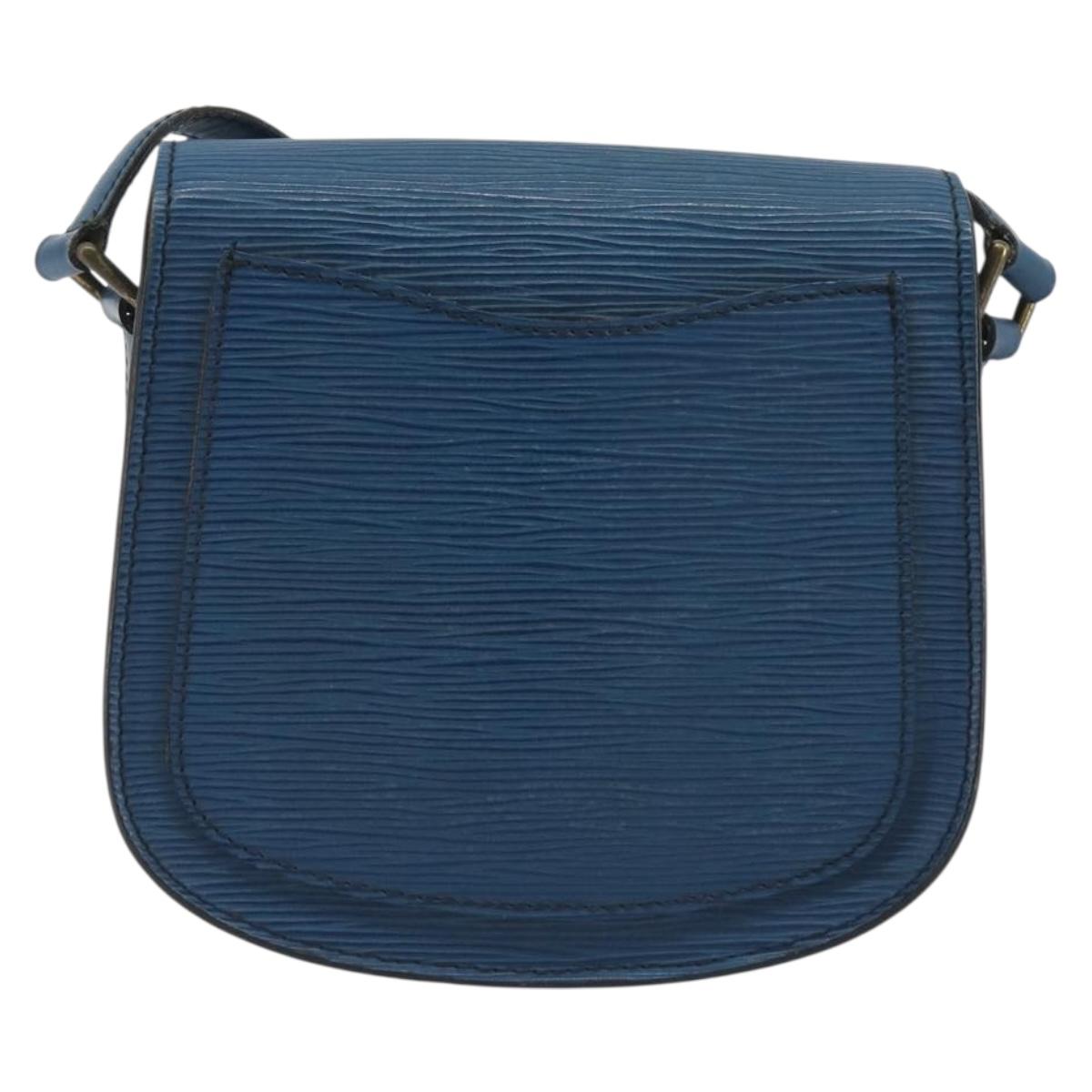 LOUIS VUITTON Epi Saint Cloud PM Shoulder Bag Blue M52195 LV Auth 191988