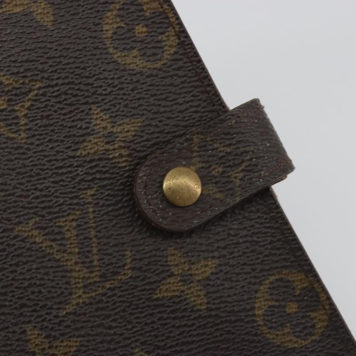 LOUIS VUITTON Monogram Agenda PM Day Planner Cover R20005 LV Auth 191989