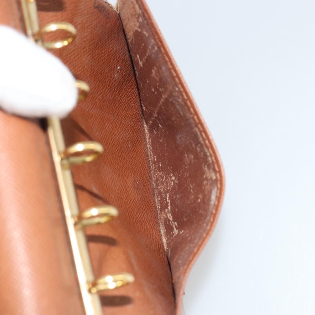 LOUIS VUITTON Monogram Agenda PM Day Planner Cover R20005 LV Auth 191989