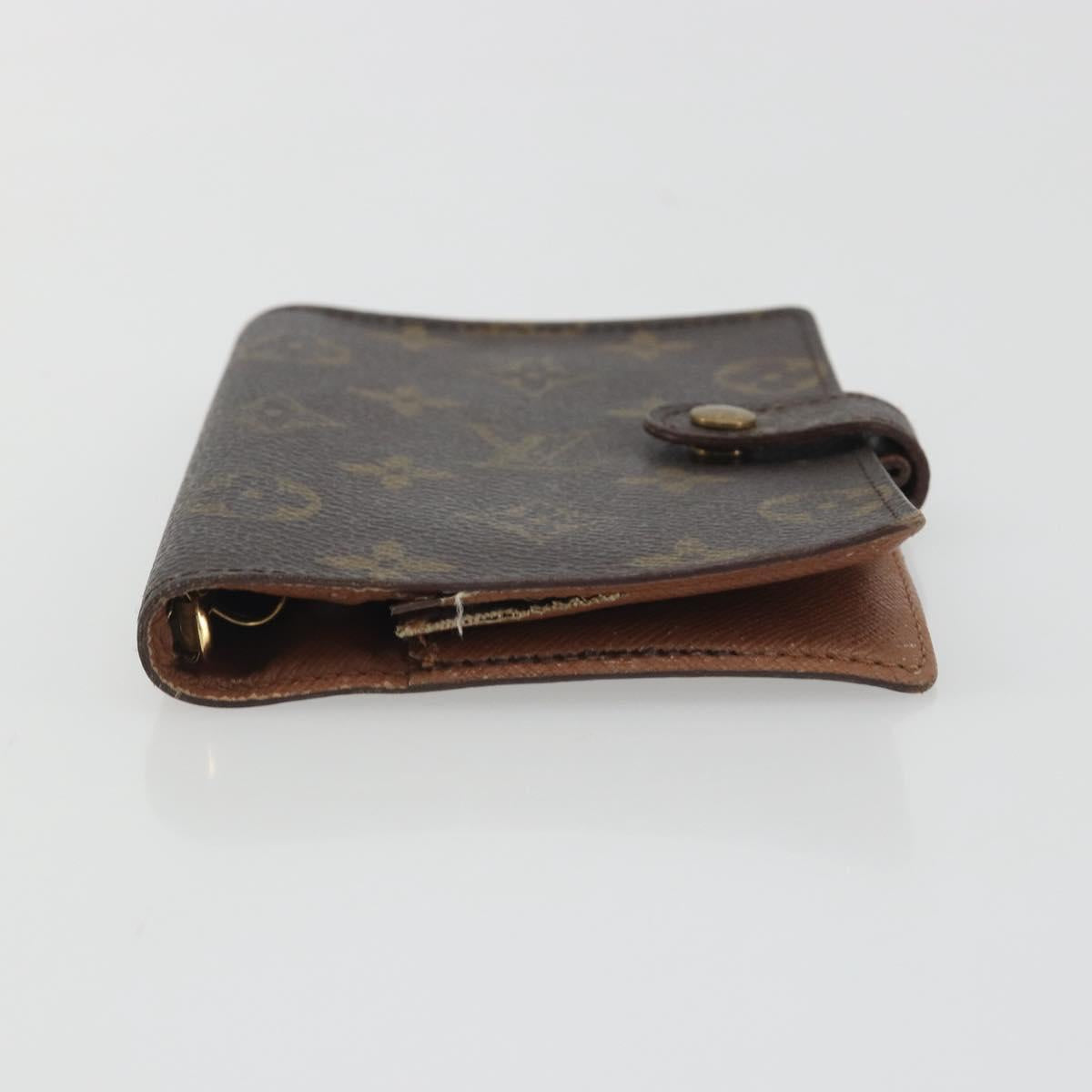 LOUIS VUITTON Monogram Agenda PM Day Planner Cover R20005 LV Auth 191989