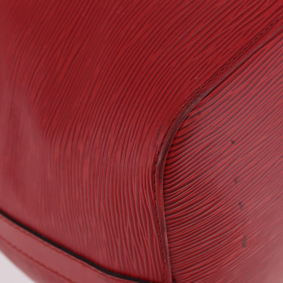 LOUIS VUITTON Epi Petit Noe Shoulder Bag Red M44107 LV Auth 191992