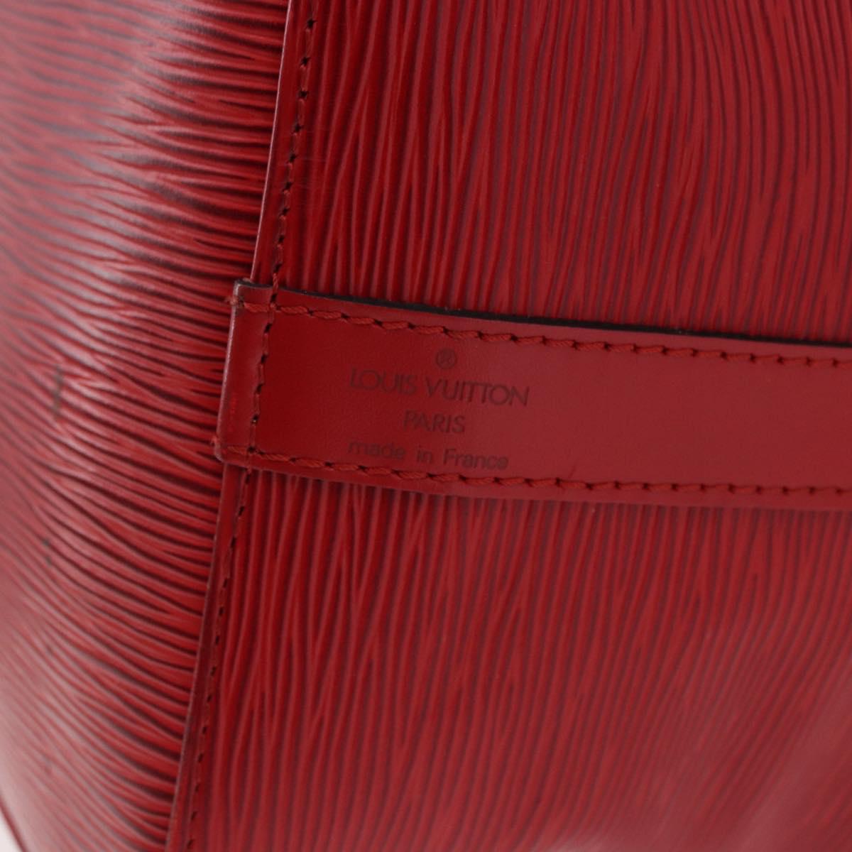 LOUIS VUITTON Epi Petit Noe Shoulder Bag Red M44107 LV Auth 191992