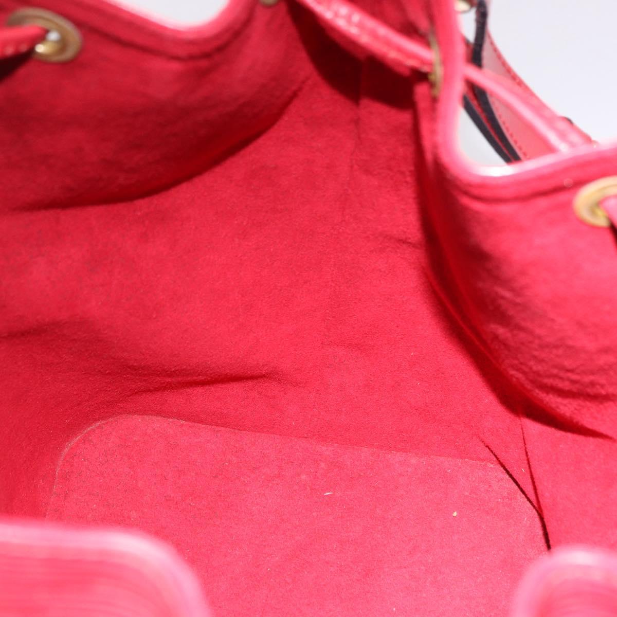 LOUIS VUITTON Epi Petit Noe Shoulder Bag Red M44107 LV Auth 191992