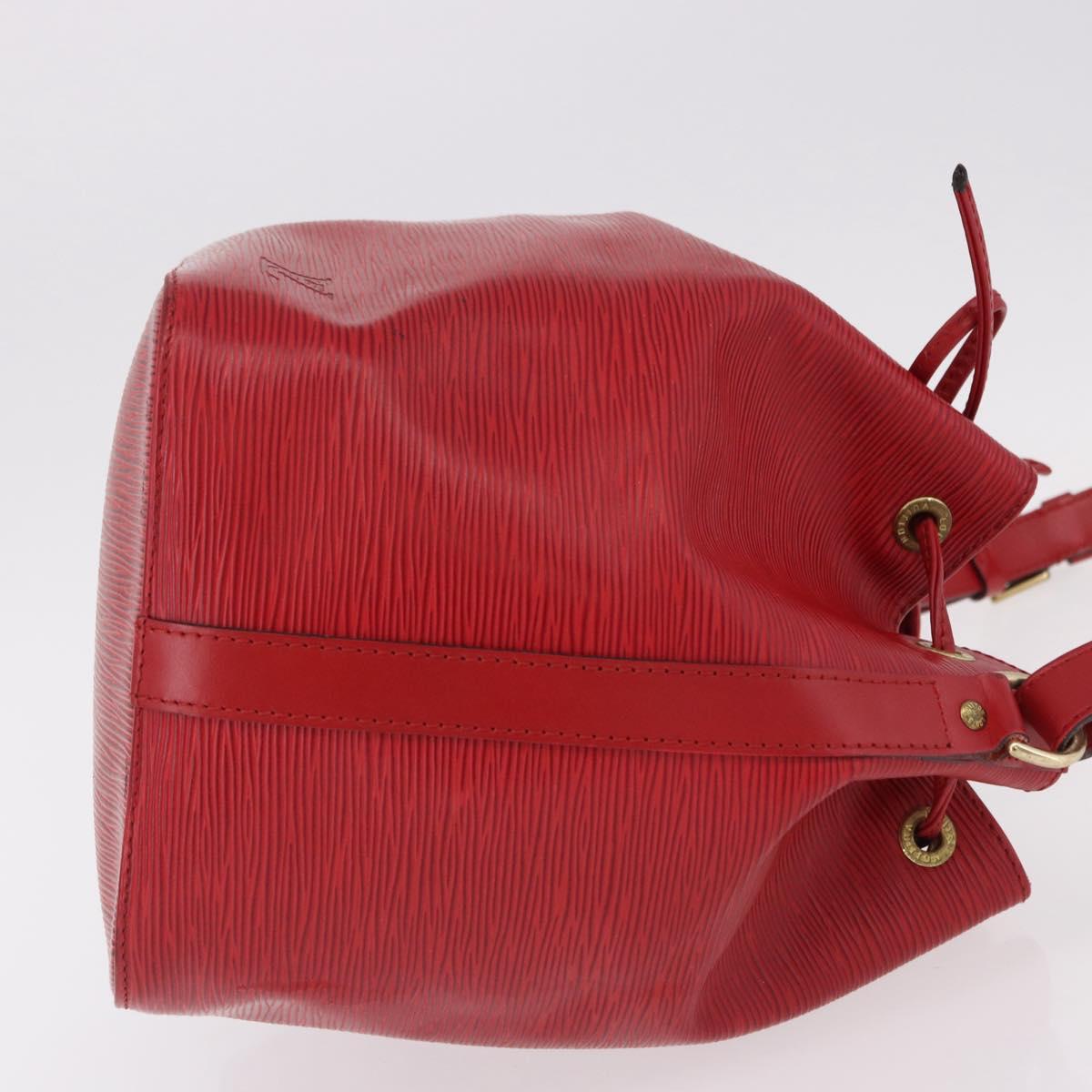 LOUIS VUITTON Epi Petit Noe Shoulder Bag Red M44107 LV Auth 191992