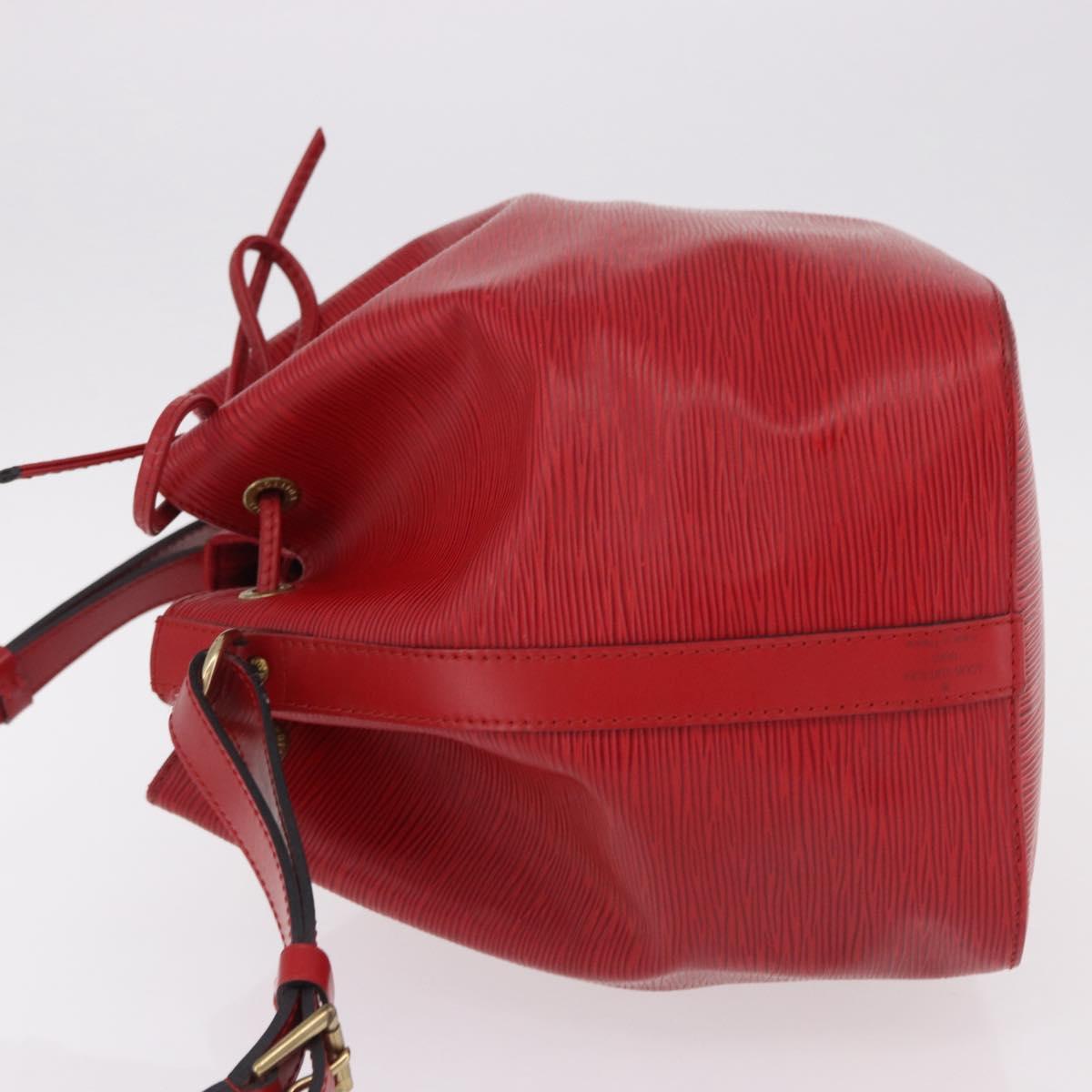 LOUIS VUITTON Epi Petit Noe Shoulder Bag Red M44107 LV Auth 191992