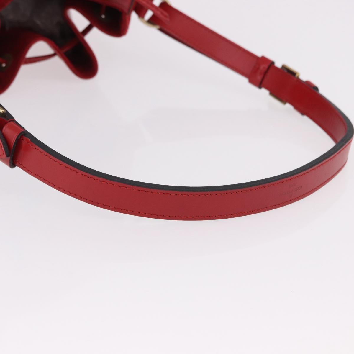 LOUIS VUITTON Epi Petit Noe Shoulder Bag Red M44107 LV Auth 191992