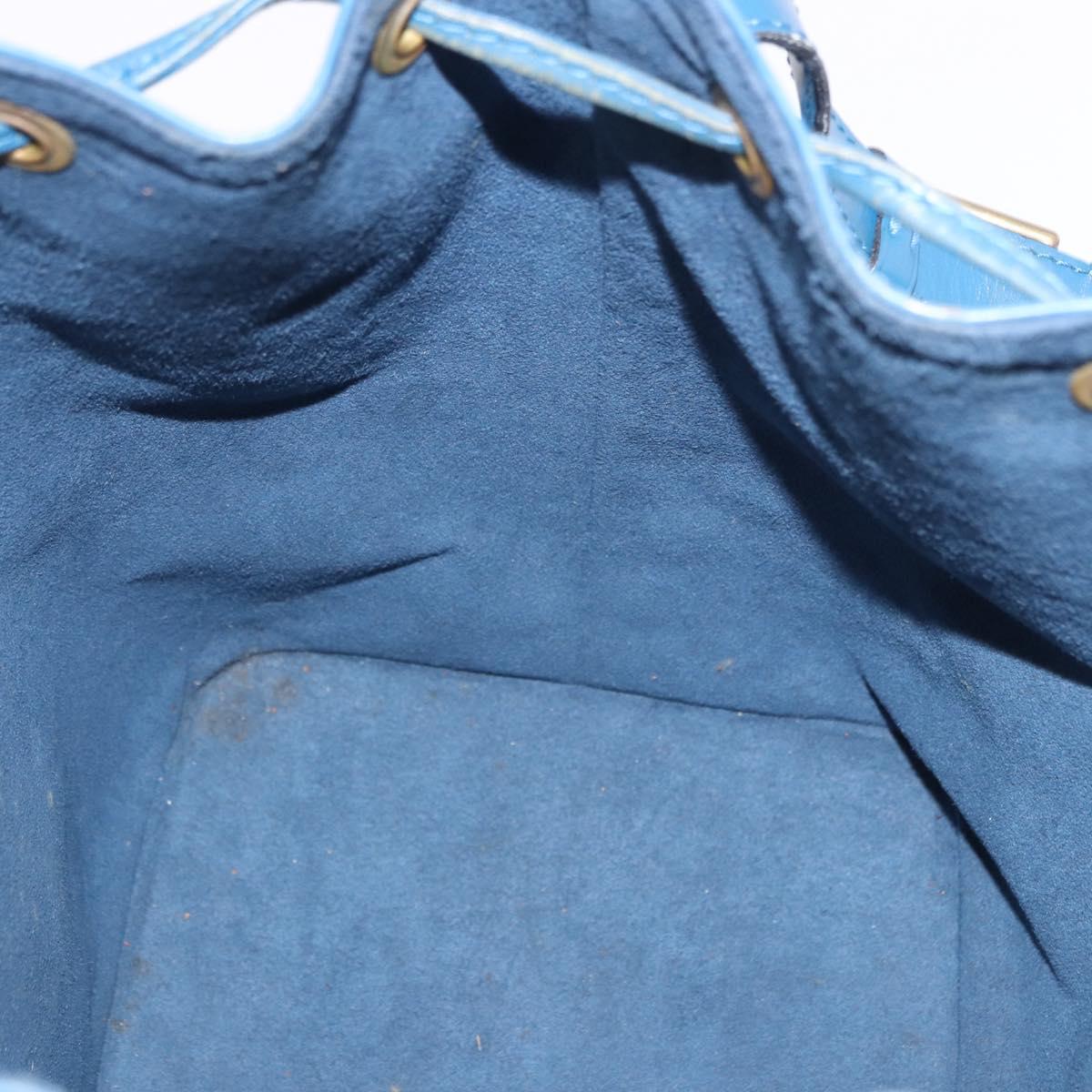 LOUIS VUITTON Epi Petit Noe Shoulder Bag Blue M44105 LV Auth 191993