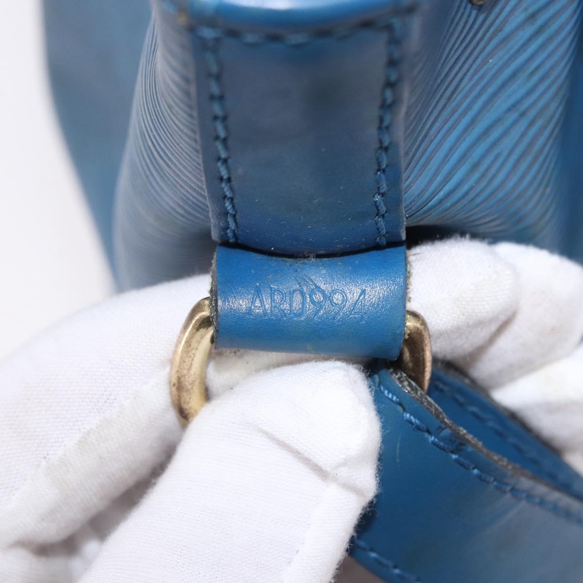 LOUIS VUITTON Epi Petit Noe Shoulder Bag Blue M44105 LV Auth 191993