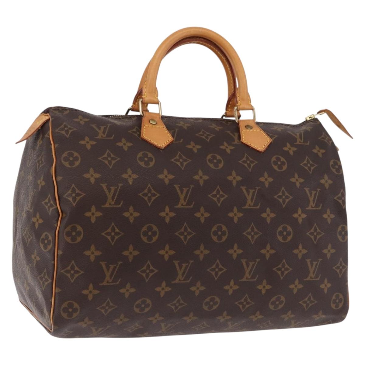 LOUIS VUITTON Monogram Speedy 35 Hand Bag M41524 LV Auth 191994A