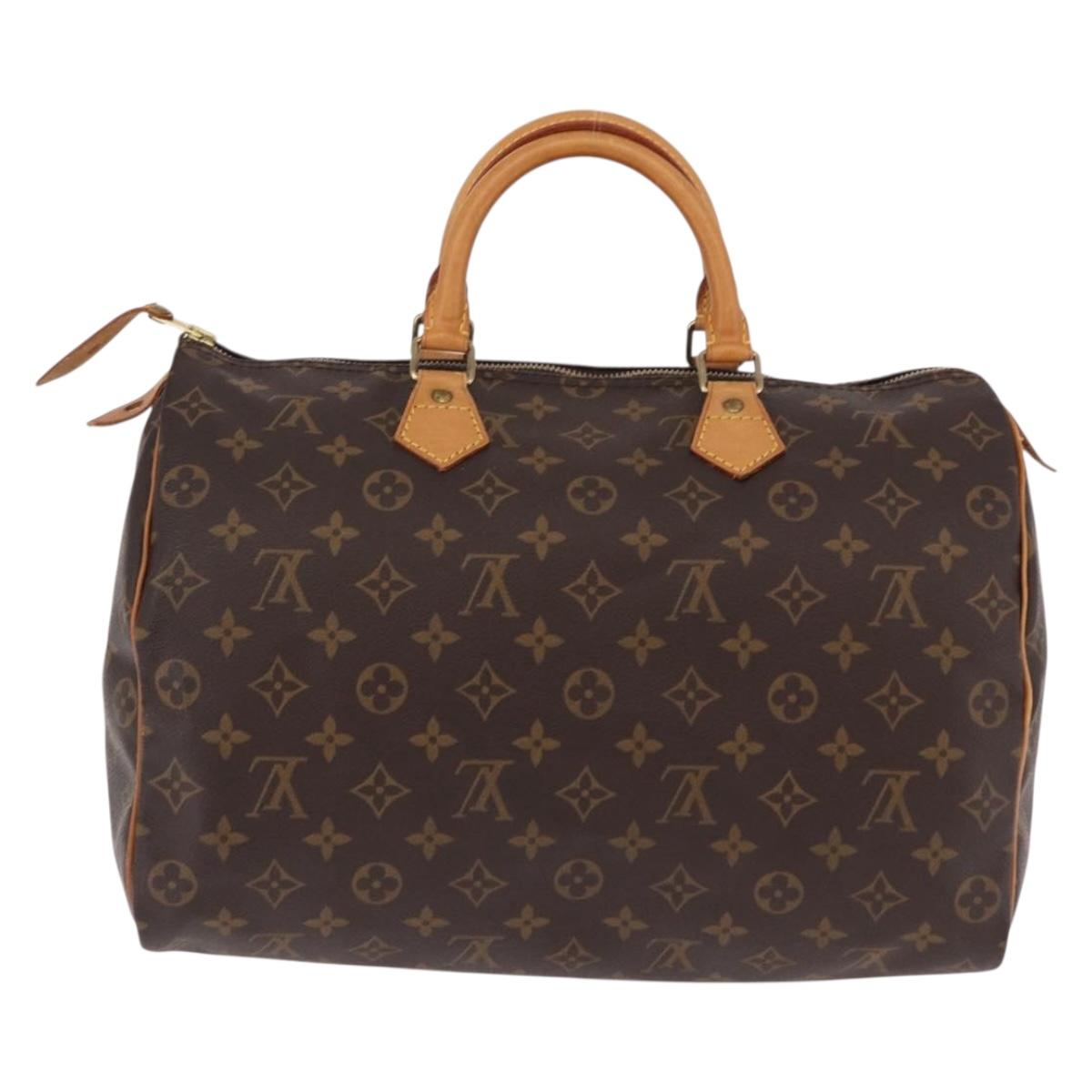 LOUIS VUITTON Monogram Speedy 35 Hand Bag M41524 LV Auth 191994A