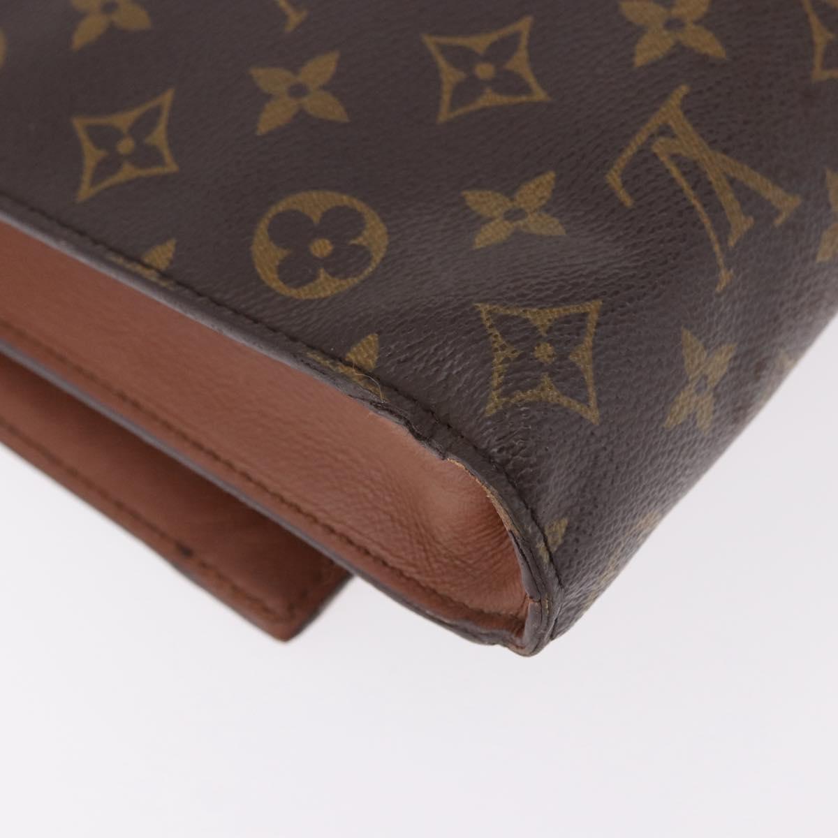 LOUIS VUITTON Monogram Porte envelope Clutch Bag M51801 LV Auth 191996