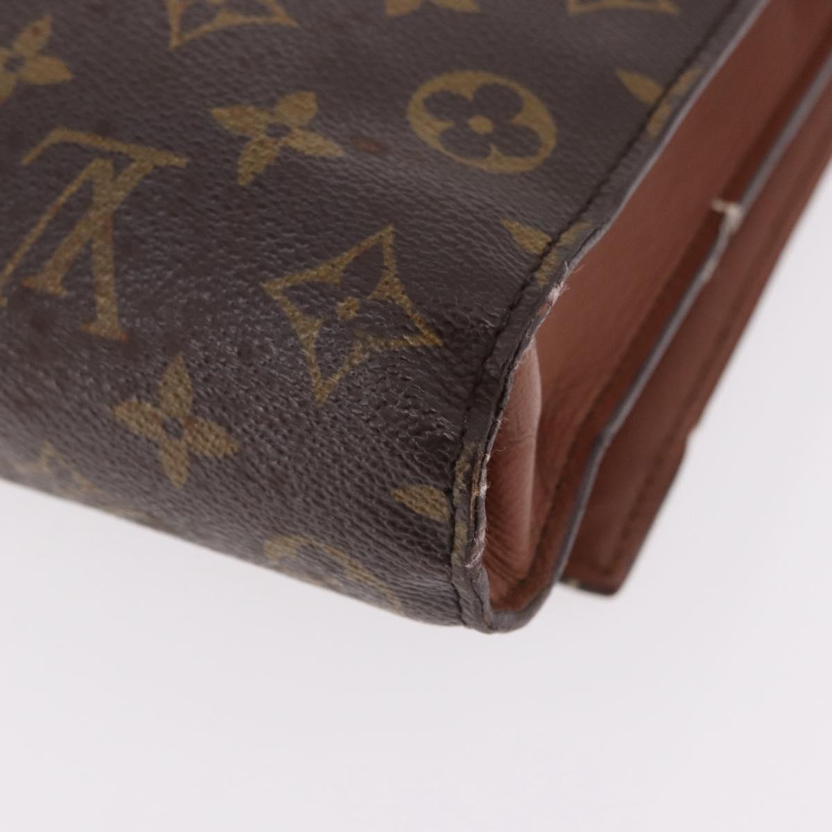 LOUIS VUITTON Monogram Porte envelope Clutch Bag M51801 LV Auth 191996