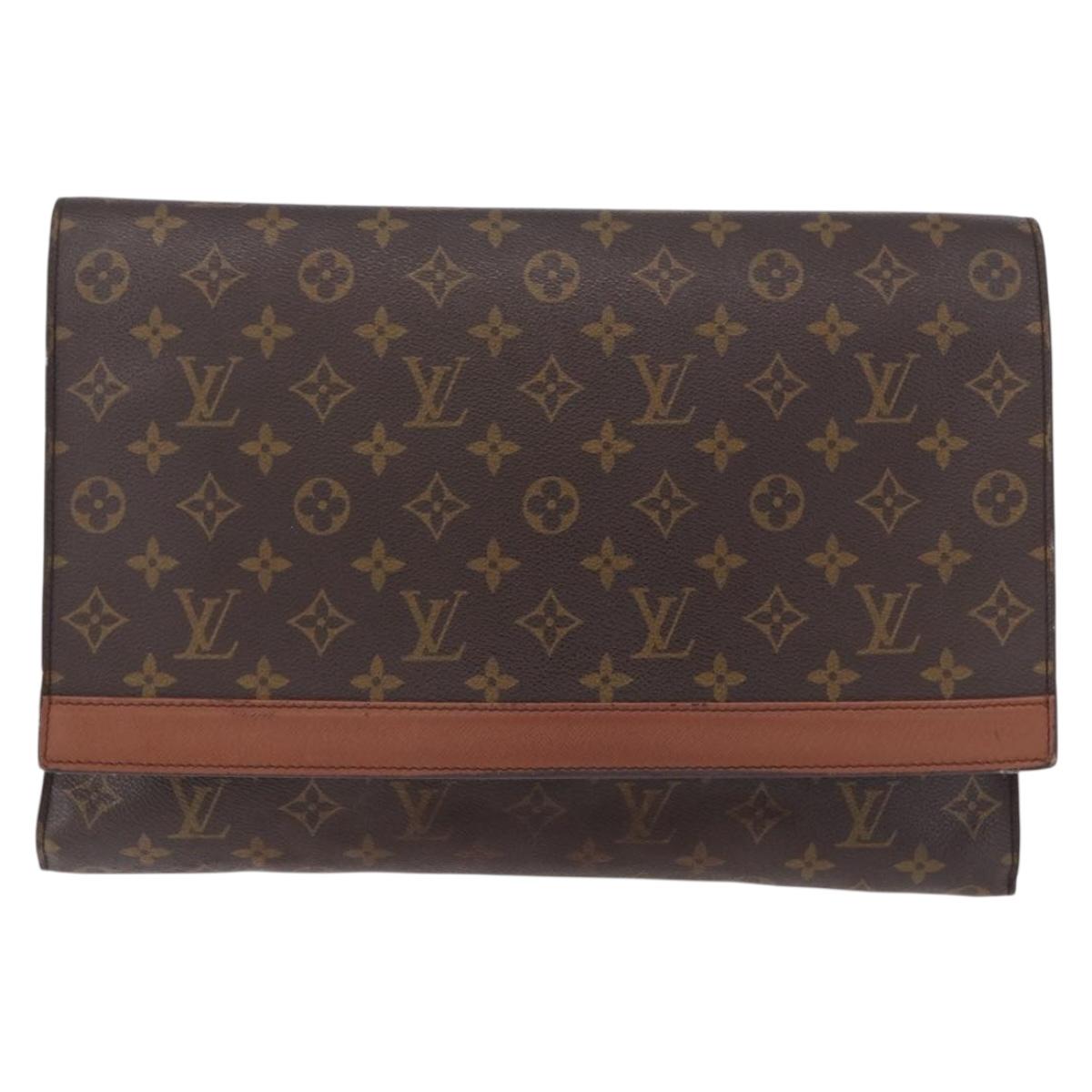 LOUIS VUITTON Monogram Porte envelope Clutch Bag M51801 LV Auth 191996