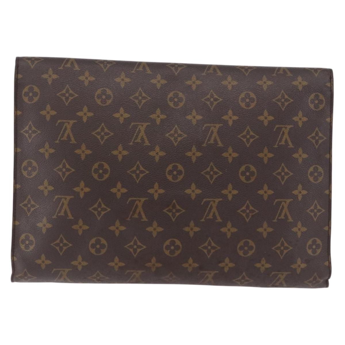 LOUIS VUITTON Monogram Porte envelope Clutch Bag M51801 LV Auth 191996