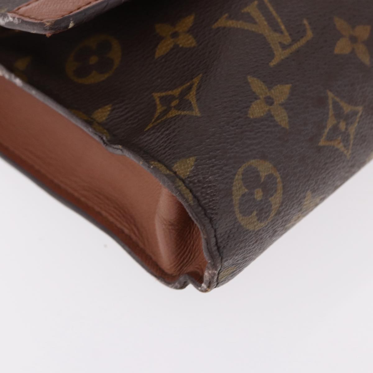 LOUIS VUITTON Monogram Porte envelope Clutch Bag M51801 LV Auth 191996