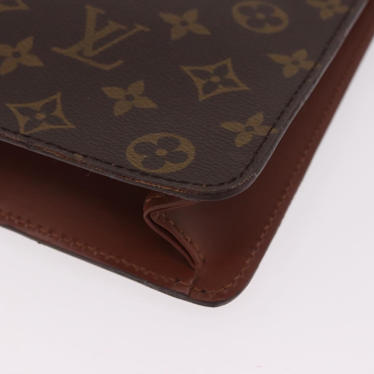 LOUIS VUITTON Monogram Porte Documents Bandouliere Bag M53338 LV Auth 191997