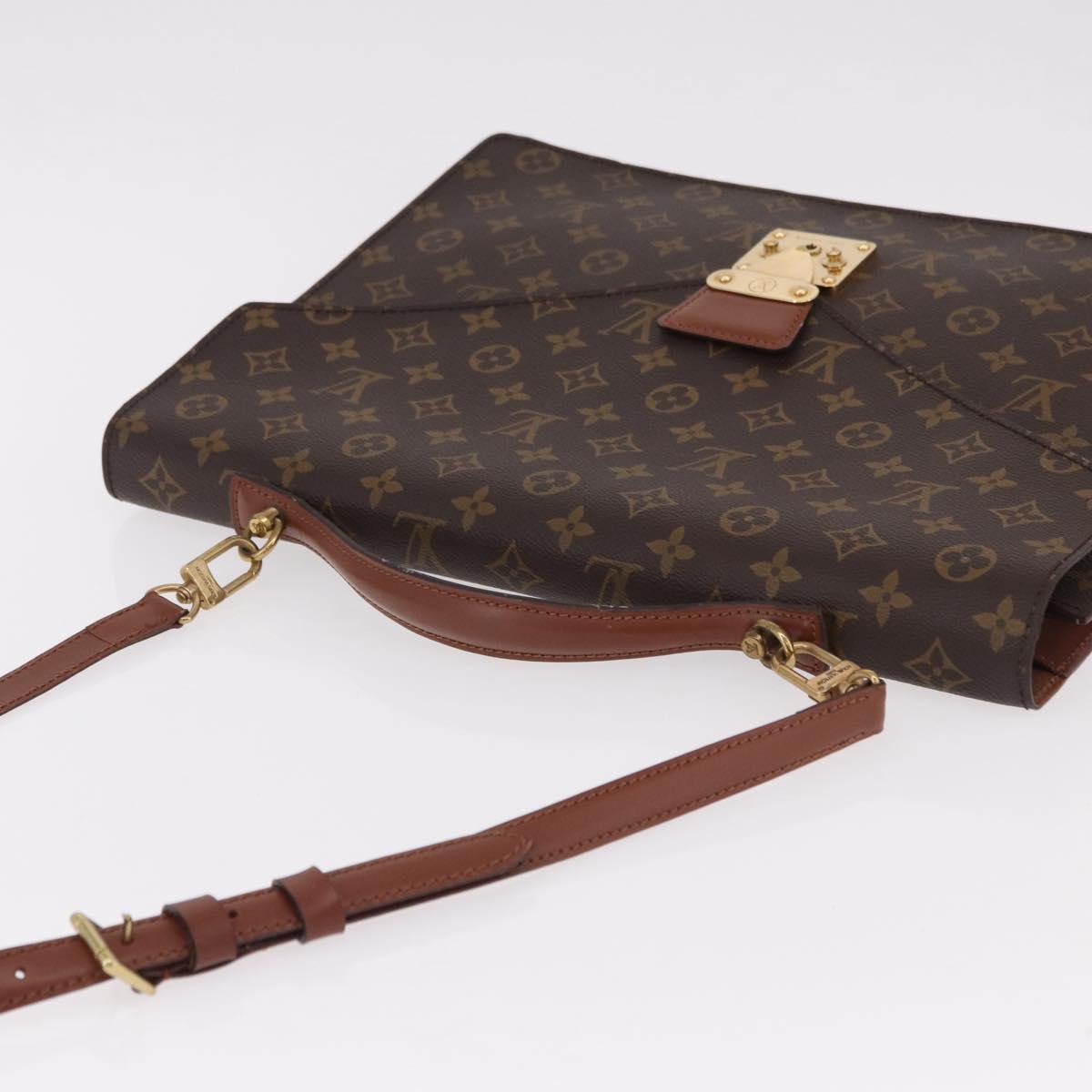 LOUIS VUITTON Monogram Porte Documents Bandouliere Bag M53338 LV Auth 191997