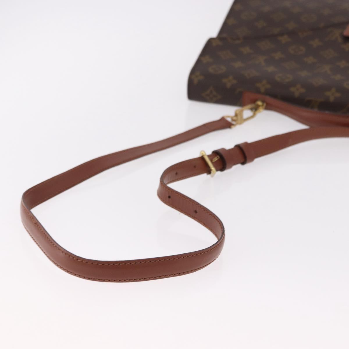 LOUIS VUITTON Monogram Porte Documents Bandouliere Bag M53338 LV Auth 191997